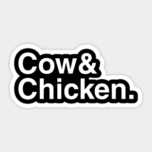 Cow & Chicken. Sticker